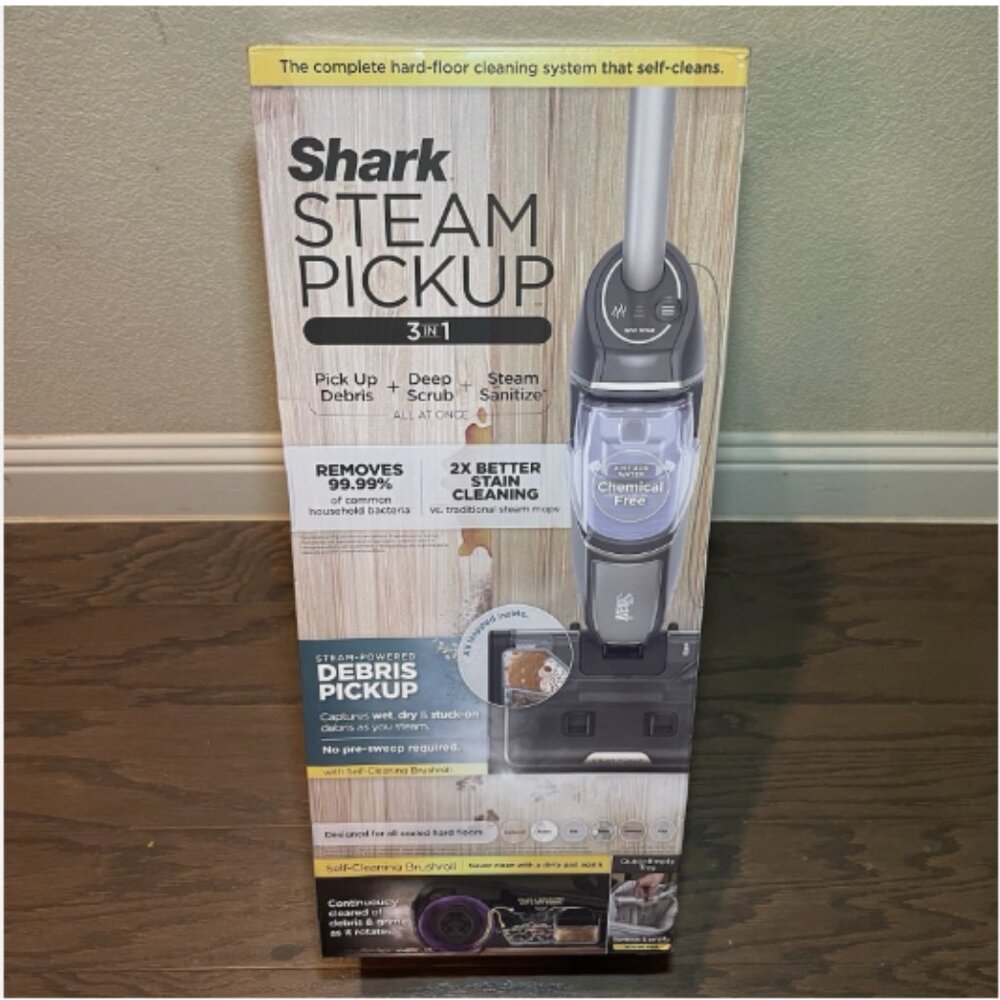 Shark 3-in-1 Steam Mop & Handheld Steamer | Pick-Up & Sanitize | Floor Cleaner |